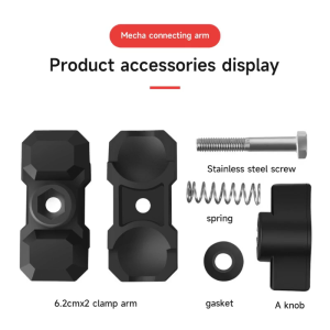 Strong Aluminum Alloy Double Socket Arm for 1-Inch Ball Mount Base Bike Motorcycle Mobile Phone Holders