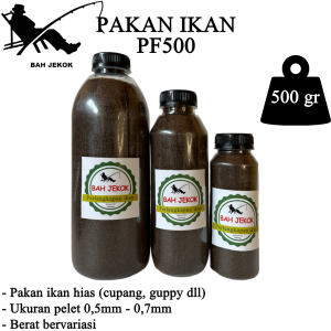 Pelet PF800 Pakan Ikan Hias Kecil Bibit Cupang Koi Guppy Kura Kura Kolam & Akuarium BTL (500gr)