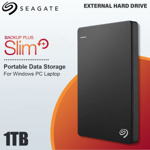 Seagate 1TB 2TB External Backup Plus Slim Hard Drive USB 3.0 HDD Enclosure Portable 2.5" Hard Drive External Data Storage External Hard Disk Suitable for PC Laptop Windows