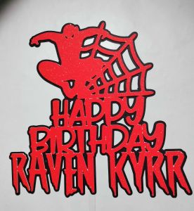 Spiderman Customized Cake Topper
