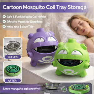 Cartoon Gas Mosquito Coil Holder for Home Decor  Perfect for Family Users and Housewarming  Resin Material  Large Diameter  Multi-style