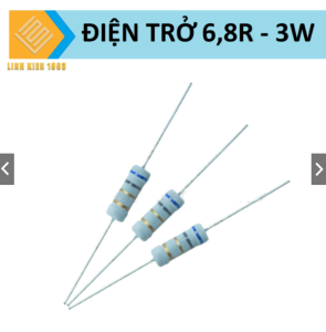 [ 5 CON ] Điện Trở 6.8 Ohm 2W 5% 4 Vòng Màu