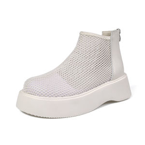 IELGY Thick-soled height-enhancing mesh breathable sandals for women