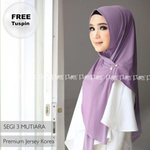Jilbab Instan Segitiga Segi 3 Mutiara By Flow idea