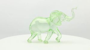FFBH Creative Transparent Elephant Shape Ornaments Simple Resin Entrance Hall Decoration Crafts Modern Luxury Desktop Home Decor 2Z6B7
