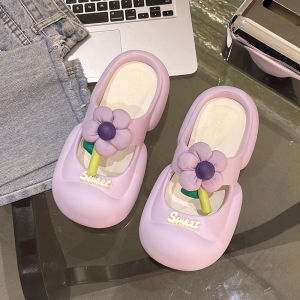 Free Shipping Floral WomenS Summer Outdoor Fashion Closed-Toe Thick-Soled Non-Slip Indoor Beach Sandals Cute Simple And Versatile For Home Use