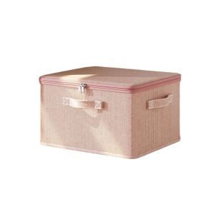 SKYJS Large Capacity Clothes Quilt Storage Bag Dustproof Stackable Closet Clothes Storage Bins Durable with Zipper Clothing Sorting Box for Home