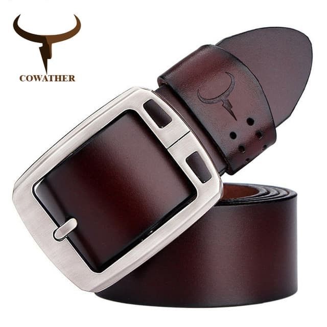 COWATHER XF001 Men Belt Tali Pinggang Pria Kulit Sapi 130cm