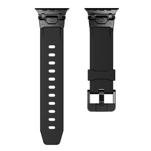 Sport Strap for Apple Watch Ultra 3/2 SE Series 11 10 9 8 7 6 5 4 3 Men Women Outdoor Durable Metal Connector Replacement Silicone TPU Band for Apple iWatch 38mm 40mm 41mm 42mm 44mm 45mm 46mm 49mm