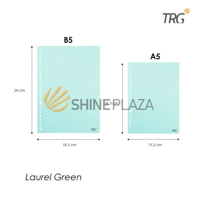 TRG DIY Cover Binder Note Loose Leaf Notebook BC-51 A5 B5 Pastel Color Sampul Warna Mika Tebal TRG