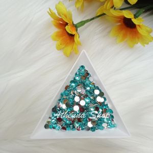 Rhinestone Blue Tosca ukuran 4mm untuk bahan DIY aksesoris henna & nail art
