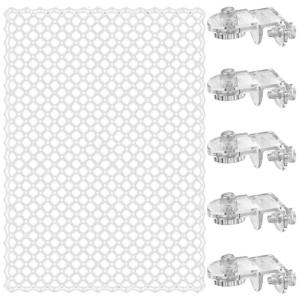 Invisible Anti Jump Netting for Fish Tanks Includes 5 Mounts Clear Mesh Netting Mesh Cover