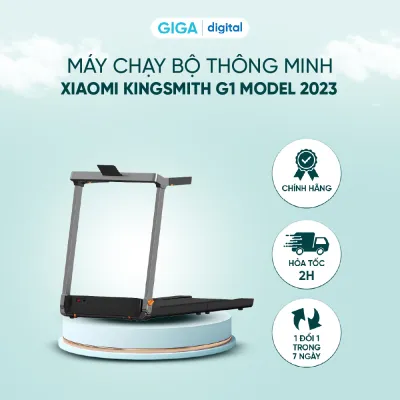 Máy chạy bộ thông minh Xiaomi KingSmith G1 Model 2023 - Màn hình cảm ứng LED - Gấp gọn - Kết nối với Apple watch - Bh 12 Tháng