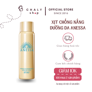 Xịt chống nắng dưỡng da Anessa Perfect UV Sunscreen Skincare Spray 60g Nhật
