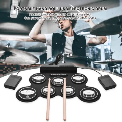 BERGARANSI Toddi Drum elektrik full set dewasa portable Electronic Digital Kit 7 Pads USB G3002