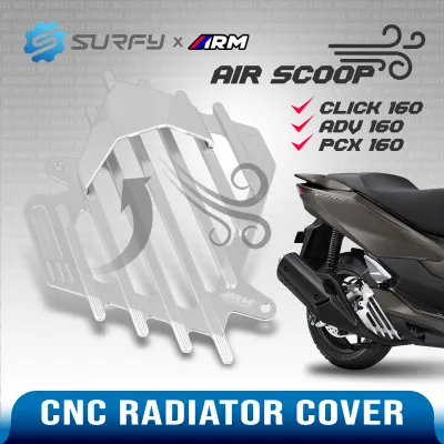 ARM Radiator Cover 6061-T6 Aluminum CNC Heavy-Gauge Airflow Design For ADV 160 PCX 160 Click 160 With Bolts