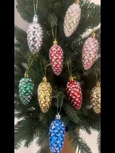 1 Kotak Bola Dekorasi Natal / Hiasan Natal Gantungan Candy Lollipop / Dekorasi Hiasan Gantung Bintang