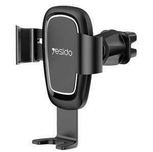 (Auto Grasp) Gravity Car Vent yesido Phone Holder for Samsung Galaxy S22 S21 S20 FE Ultra A53 A73 5G A52s Note 20 10 9 / Google Pixel 5 6 Pro 4 3 2 XL Asus ROG Phone 5s 5 Pro Ultimate / iPhon 13 12 11 Pro XS XR X 8 7 6s Plus