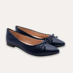 DEAR BLISS Adriana Napa Marine Bow Pointed Toe Flats