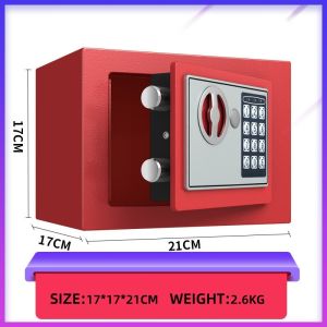 Fireproof Electronic Password Safety Box Household Deposit Money Vault Steel Safe Box With Lock