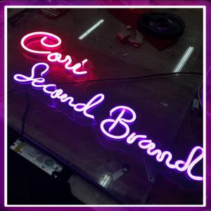 Neon Flex Design Custom Ukuran 40x100cm