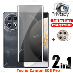 Tecno Camon 30S Pro 5G 4G 2024 3D เลนส์กล้องหลังปกป้องหน้าจอป้องกันการสอดแนม Camon30S Tecno Pro 30SPro Tecno Ca 30 Mon SPro