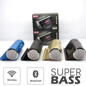 LP-V9 Portable Wireless Bluetooth Speaker with Built-In Phone Holder Bracket & Super Bass Subwoofer