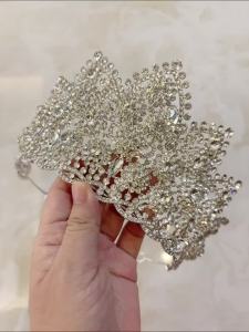 Bridal Hair Jewelry Big Large Headband Headpiece Brides Pageant Prom Rhinestones Crystal Crowns and Tiaras Wedding Accessories2026