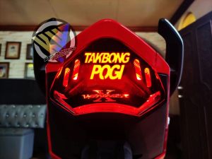 Tail Light Decal Sticker For Honda Winner X Takbong Pogi Design