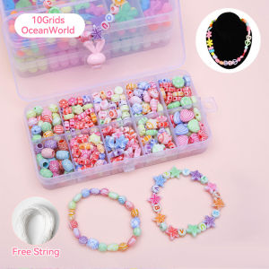 Ivorybaby Manik Diy Gelang Set Kotak Manik Meronce Mainan Edukasi Kreatifitas Anak Meronce Gelang