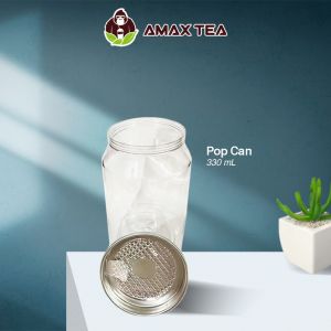 10pcs/Slim pop can/Chubby pop can500ml/pop can330ml Pop Can with Lid Plastic Sealable Bottle/cup