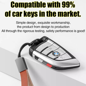 Heavy Duty Car Keychain Anti-Loss High End Metal Car Pendant for Waist Hang Belt Keys Creative Birthday Gift for Men