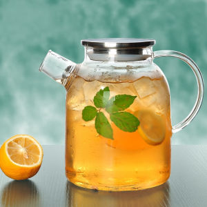 Locaupin 1600ml Large-capacity Glass High Borosilicate Glass Teapot Glass Bottle Coffee Cups Beer Glass DrinkWare