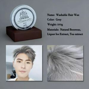 Top Seller TEMPORARY HAIR COLOR WAX | Easy to Wash Out | Rinses Out Fast | Non-Sticky Feel | Gentle on Hair | Long-Lasting All-Day Hold | Washable Wax | No Harsh Bleach Needed | Light Hold for Styling | Visible Color Effect | Matte Finish Natural Look.