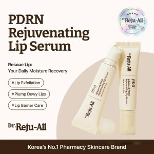 [] Dr.Reju-All Advanced PDRN Rejuvenating Lip Serum – Hydrating Lip Balm with Lipozip PDRN for Glowy Dewy Lips – Gentle Exfoliating & Smoothing Lip Moisturizer – Hibiscus & Lactic Acid – 0.3 Fl Oz Aha Mild