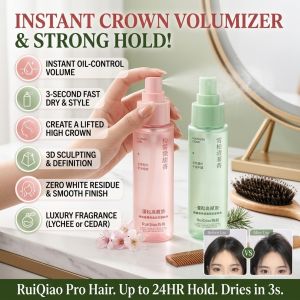 Volumizing Hair Styling Spray High Crown Hair Volumizer Root Lift Styling Spray Fluffy Hair Hold No-Wash Volume Spray Lightweight Hair Styling Mist Daily Hair Product