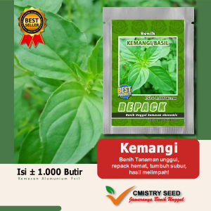 Paket Hemat Isi 1000 butir Bibit Benih KEMANGI | Kemasan repack | Small Pouch