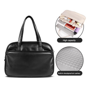 Women Waterproof PU Laptop Bag Large Capacity Handbag Girls Students Casual Shoulder Bag Tote Bag