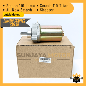 Motor Stater Kualitas Original Suzuki B09 Dinamo Starter Smash 110 Lama All New Smash Shooter Dynamo Asli Ori SGP