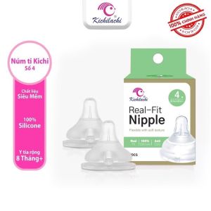Bình Sữa cổ rộng Cho Bé Kichilachi chất Liệu Thủy Tinh Tráng Silicon Siêu Nhẹ 150ml 240ml