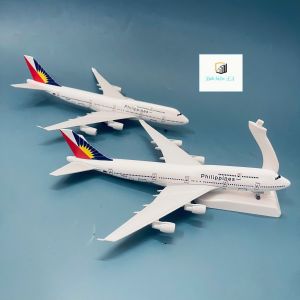 Máy Bay Boeing747 (biểu tượng “Nữ hoàng bầu trời”) hãng hàng không Philippines Airlines Kim Loại đúc nguyên tỉ lệ 1:400