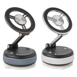 แท่นยึดแบบพับได้สำหรับแดชบอร์ดที่ยึดแท่นวางโทรศัพท์ขาตั้งโทรศัพท์ในรถถ้วยดูดหมุนได้แม่เหล็ก360องศาแท่นวางโทรศัพท์