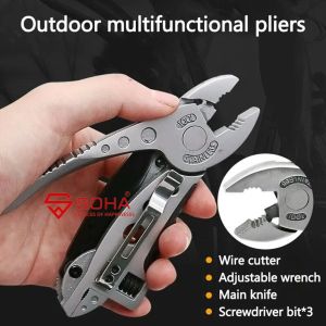 TK-16 Kunci Pas Serbaguna Pisau Lipat Pocket Stainless Steel Tools Multifungsi