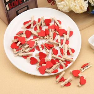 Set 10 kẹp trái tim đỏ 3cm D98 nhỏ gọn đáng yêu TTNTD98
