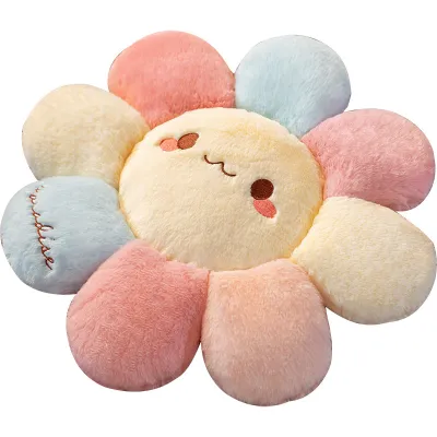 หมอนดอกไม้ หมอนอิง seat cushion ที่รองนั่งดอกไม้ หมอนรองแขนลายการ์ตูน เบาะรองนั่งเก้าอี้ ลายดอกเดซี่ หมอนลายดอกไม้ หมอนตกแต่ง หมอนวางโซฟา
