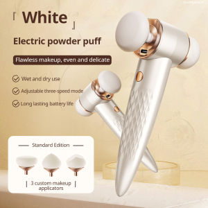 Electric Powder Puff USB Makeup Sponge Electric Powder Puff Beginners Daily Makeup Tool Wet and Dry Use Powder keriph Beauty Eggs Can Be Used for Liquid Foundation