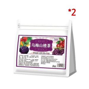 【Easy to Lose Weight】Plum Hawthorn Tea Fruit Tea Refreshing Sweet Tart Flavor Natural Ingredients Digestive Support Drink Fat Burning Oil Detoxification Sweet Hawthorn Tea Bags