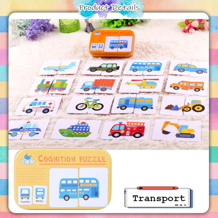 [Happy Kids] Baby Learning Cards Fun English Word Pocket Flash Card ...