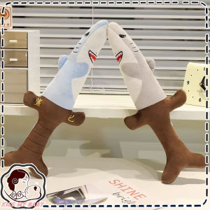Creative Funny Sand Shark Knife Plush Toy Soft Cute Shark Sword Stuffed Animal Toys Children Boys Girls Birthday Gift Decor