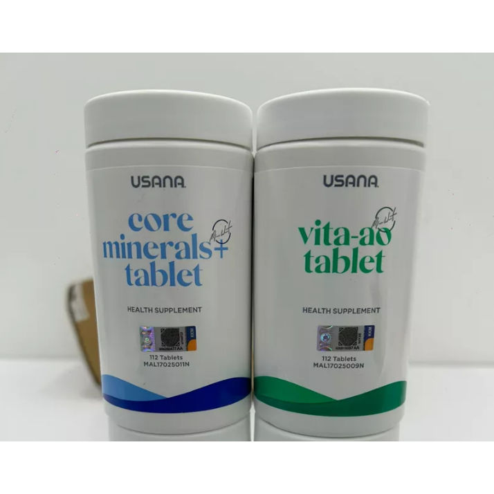 Core Cellsentials ORIGINAL USANA CELLSENTIALS CORE MINERAL PLUS + VITA AO 細胞基本營養素套裝 112 ...